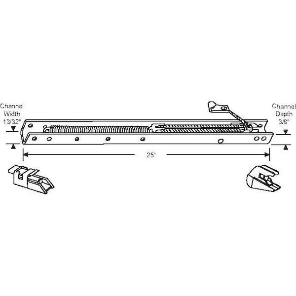 Strybuc 25in Channel Balance 3/8 Depth 64-243-1 - main